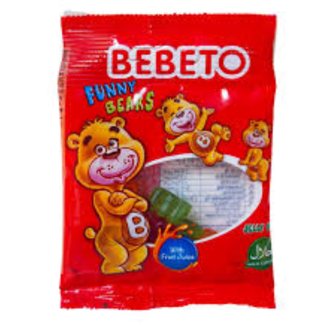 BEBETO SOFT CANDY FUNNY BEARS 18G